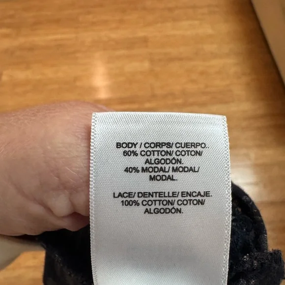 Lucky Brand Floral Sleeveless Blouse - navy and Brown - Picture 7 of 7